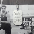 Personalised nameplate dog tag necklace