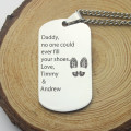 Personalised dog tag name necklace product image