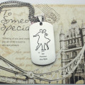 Dancing Theme Dog Tag Name Necklace Dancing Theme Dog Tag Name Necklace product image