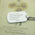 Love Song personalised dog tag name necklace product view