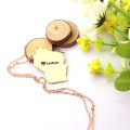 Custom Wisconsin state-shaped name necklace product image