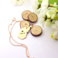 West Virginia state-shaped name necklace with heart detail