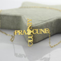 Personalised Two-Name Cross Necklace Personalised two-name cross necklace product view