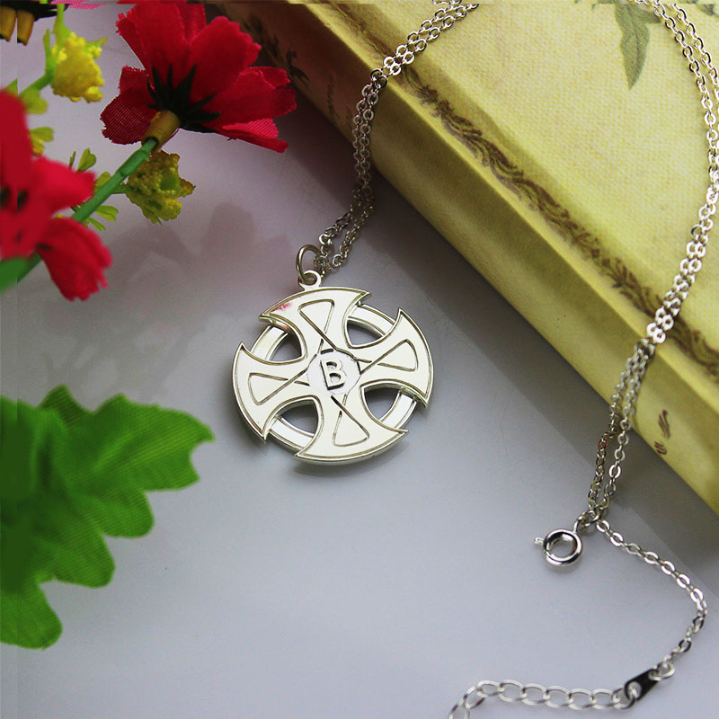 Engraved Celtic Cross Pendant Engraved Celtic cross pendant necklace