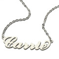 Personalised Carrie name necklace close-up