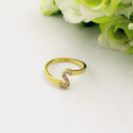 Birthstone initial ring product image