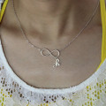 Sterling Silver Infinity Initial Necklace Infinity initial charm necklace product view