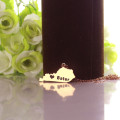 Custom Kentucky state-shaped name necklace product image