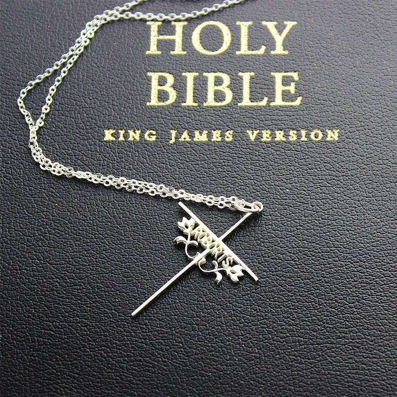 Personalised Cross Name Necklace Personalised cross name necklace product image