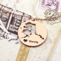 Custom Alaska State Heart Name Necklace Custom Alaska state heart name necklace product image