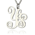 Personalised Sterling Silver 2 Initial Monogram Necklace Personalised sterling silver two-initial monogram necklace