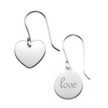 Asymmetric Earrings in Sterling Silver Asymmetric Earrings in Sterling Silver