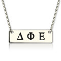 Custom Alpha Gamma Delta Greek Letter Sorority Bar Necklace Custom Alpha Gamma Delta Greek letter sorority bar necklace