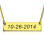 Engraved Date Bar Necklace 18ct Gold Plated