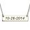 Personalised Sterling Silver Date Bar Necklace