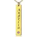 Personalised Name Tag Bar Necklace Personalised name tag bar necklace