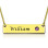 Name Bar Necklace with Birthstone 18ct Gold Plated