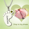 Baby Feet Name Necklace Baby feet name necklace