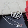 Birthstone Initial Necklace Birthstone initial necklace