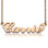 Carrie Name Necklace Box Chain In 18ct Rose Gold Plated