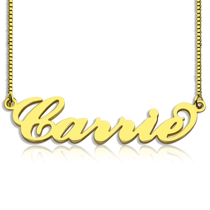 Carrie Name Necklace Personalised Carrie-style name necklace