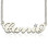 Sterling Silver Carrie Name Necklace With Birthstone