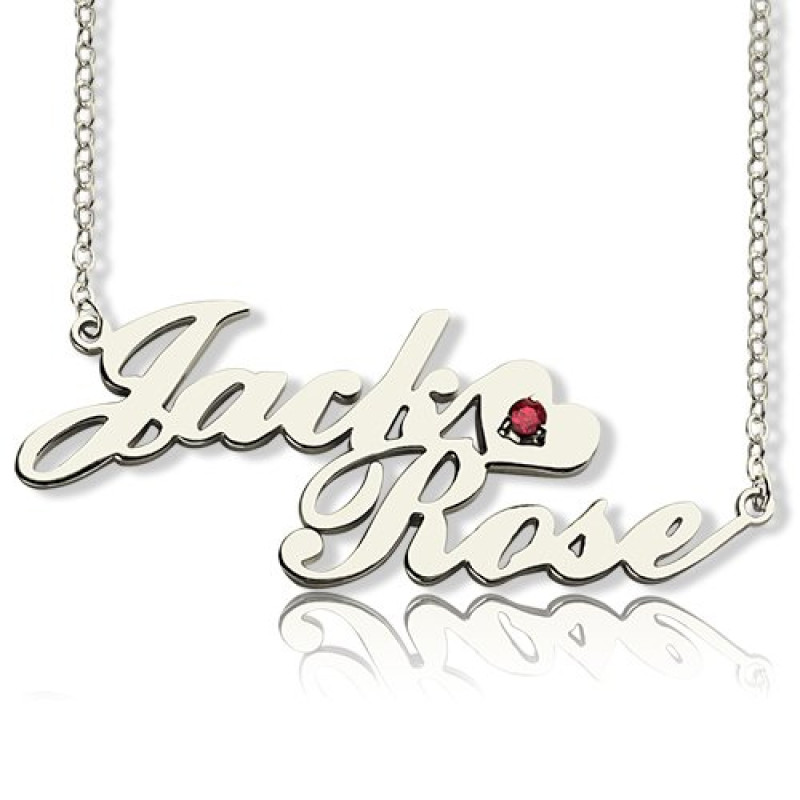 Personalised Double Name Nameplate Necklace Personalised double name nameplate necklace