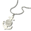 Sterling Silver Anchor Monogram Initial Necklace Sterling silver anchor monogram initial necklace product view