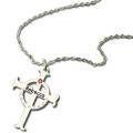 Circle Cross Necklace with Name Personalised circle cross name necklace product image