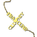 Personalised Two-Name Cross Necklace Personalised two-name cross necklace product view