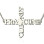 Personalised Two Name Cross Necklace Sterling Silver