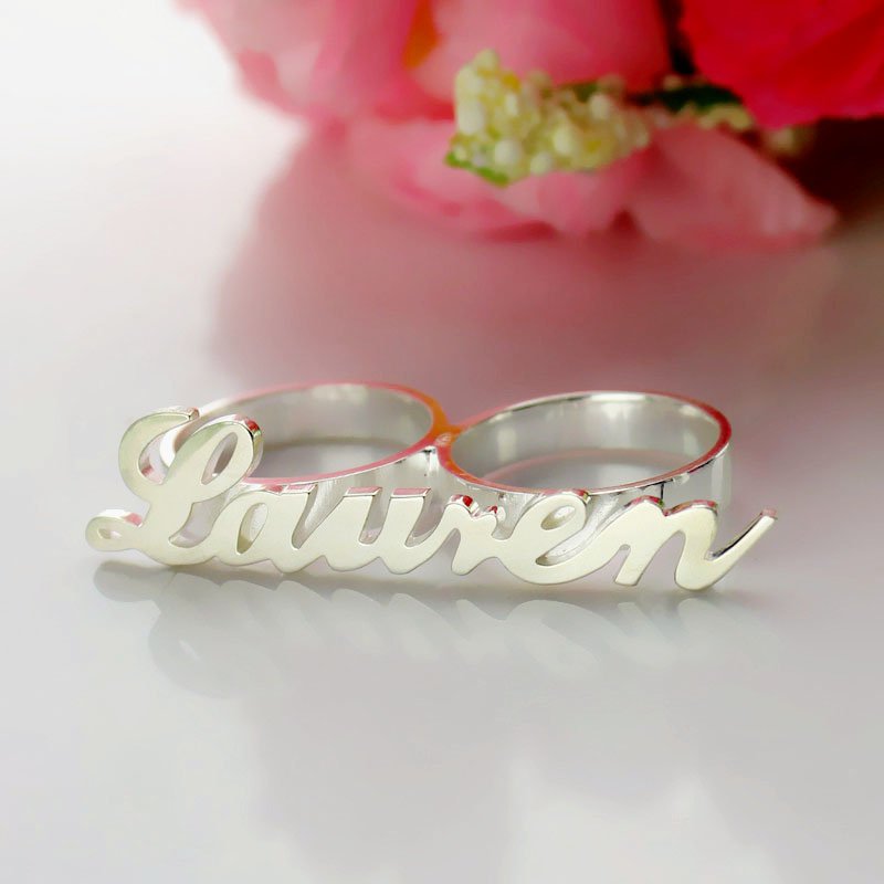 Carrie-Style Name Ring Carrie-style personalised name ring