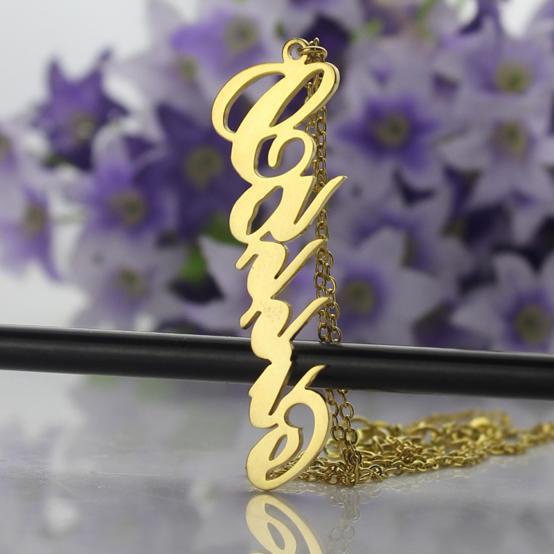 Celebrity initial necklace image