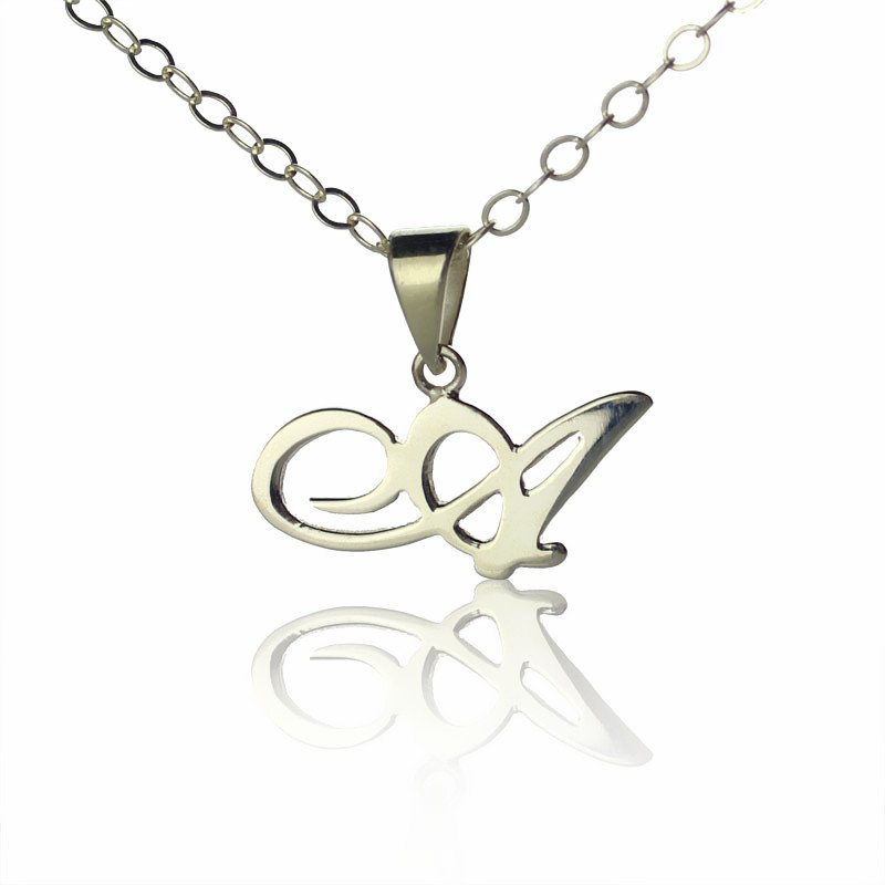 Sterling Silver Letter Necklace Sterling silver letter necklace with a single initial pendant