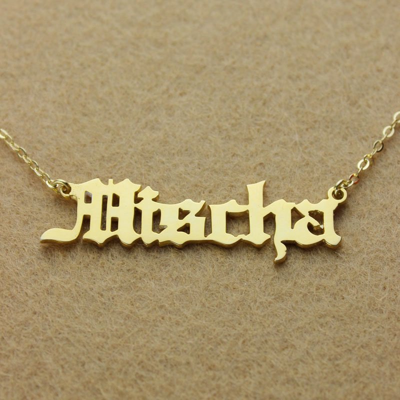 Old English personalised name necklace product image