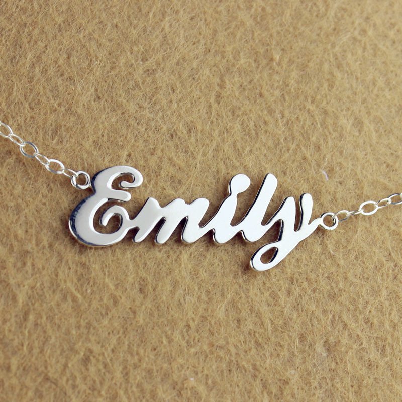 Custom cursive name necklace product image