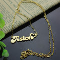 Personalised child name pendant necklace