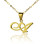 Personalised Letter Necklace 18ct Gold Plated