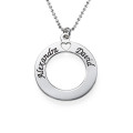 Sterling Silver Couples Love Necklace Sterling silver Circle of Love necklace