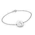 Personalised cut-out Mum bracelet or anklet in sterling silver