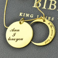 Moon and Back Love Necklace I Love You to the Moon and Back love necklace product photo