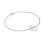 Engraved Disc Bracelet/Anklet In Sterling Silver