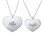 Engraved Heart Pendants - Mother Daughter Jewellery	