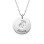 Engraved Silver Baby Steps Necklace	