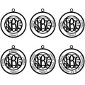 Personalised family monogram name necklace
