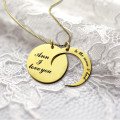 Moon and Back Love Necklace I Love You to the Moon and Back love necklace image
