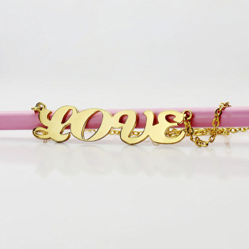 Gold Plated Capital Name Necklace Personalised Gold Plated Capital Name Necklace Personalised