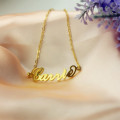 Gold personalised name bracelet