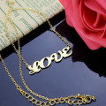 Gold Name Pendant Gold personalised name pendant