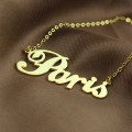 Gold Nameplate Necklace Gold-coloured personalised nameplate necklace